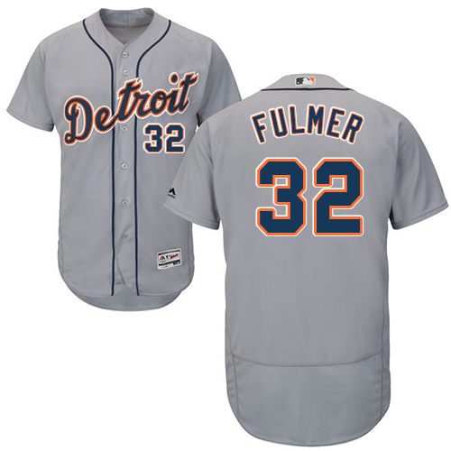 Tigers #32 Michael Fulmer Grey Flexbase Authentic Collection Stitched MLB Jersey - Click Image to Close